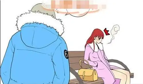 搞笑漫画美女烟瘾难以控制,男友的戒烟魔法很好用
