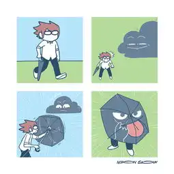 搞笑漫画一朵喜欢恶作剧的云组图
