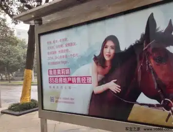 白富美公交站牌贴征婚广告网友称其炒作
