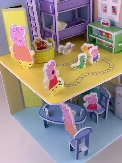 好玩的小猪佩奇立体拼图,宝宝喜欢的不得了,动手又动脑益智玩具亲子
