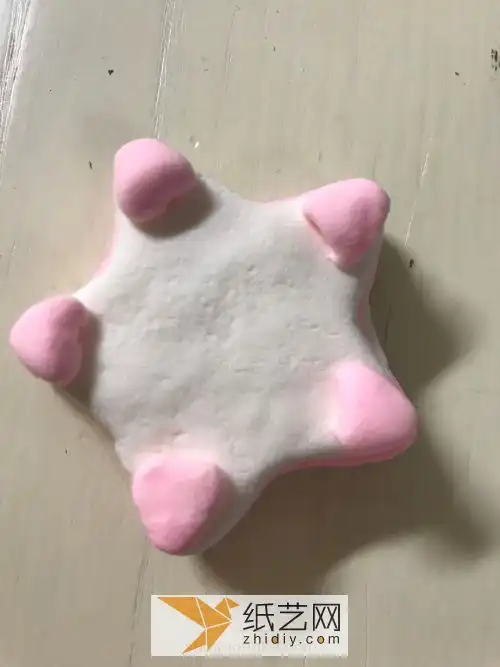 超轻粘土制作的星星生日蛋糕生日礼物教程图解

