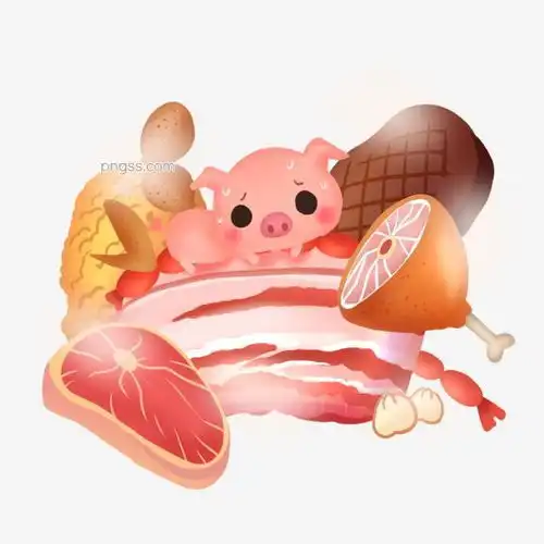 2019吃货肉小猪图片大小2480x2480px图片尺寸1.97mb来自png搜索网pngss.com免费免扣png素材下载2019包子鸡腿卡通手绘可爱美食牛排手绘五花肉香肠小猪新年炸鸡
