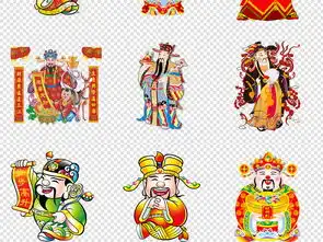 传统财神爷png免扣设计元素图片素材高清模板下载113.16mb红包中国结大全
