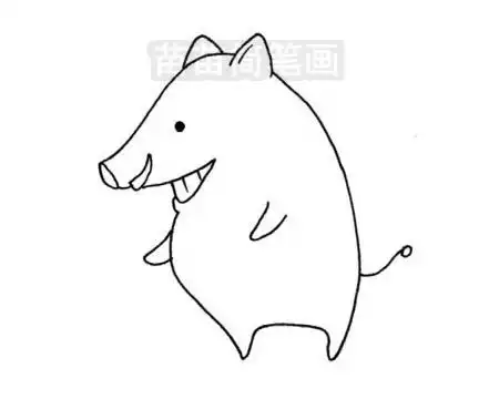 野猪简笔画图片大全教程
