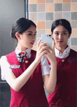 搞笑gif空姐们的日常逗比快乐
