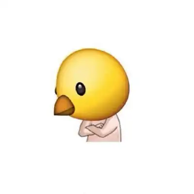 2018表情emoji搞怪头像图片大全一脸萌比的看着你
