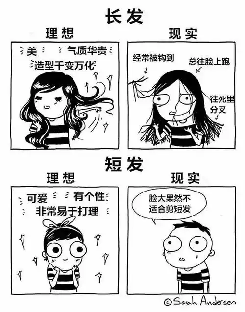 漫画版女生每天究竟在烦些什么
