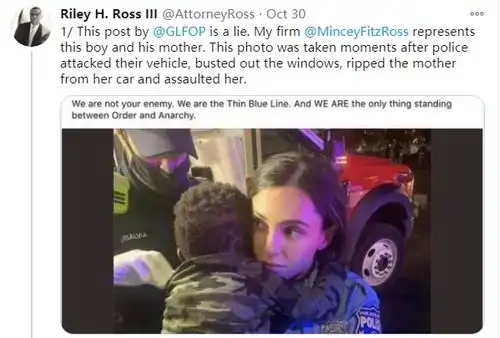 美警察强行带走黑人妈妈2岁儿子反将孩子照片发网上称其迷路
