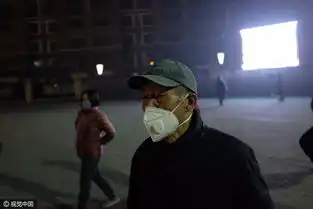 北京雾霾红警大妈坚持跳广场舞
