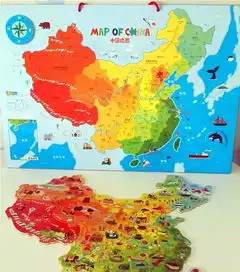 我用这套高颜值又好玩的磁力地图拼图,教会了孩子中国和世界地理
