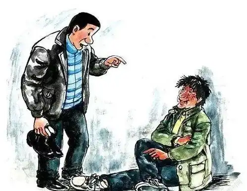 幽默故事懒汉穿鞋
