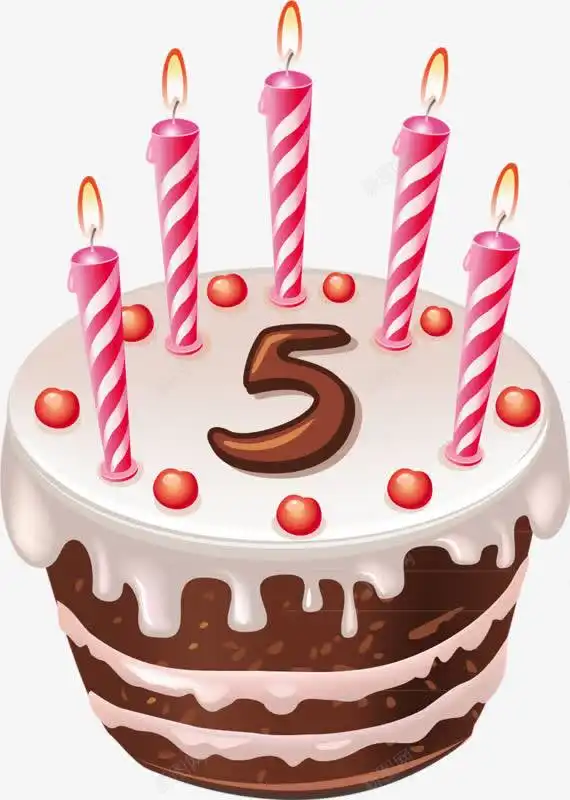 5岁生日蛋糕创意素材生日蛋糕素材

