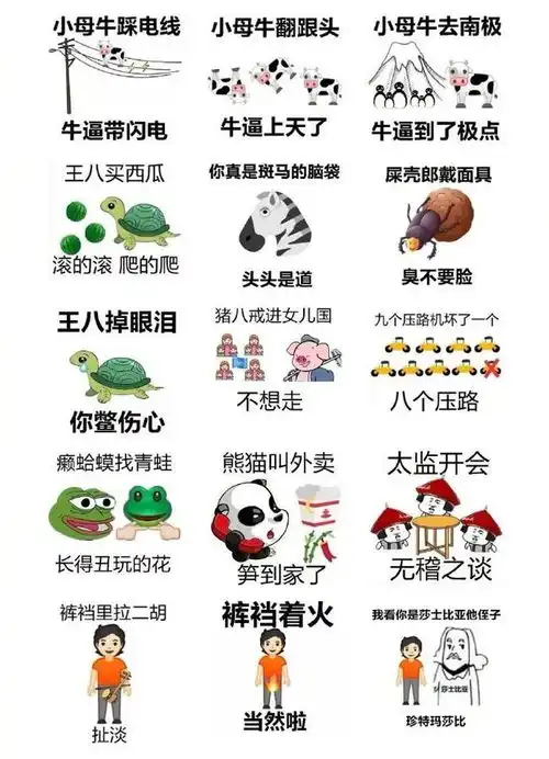 网上热门歇后语表情包大全每一个都这么好笑哈哈哈哈
