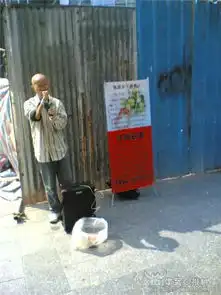 残疾人闹市勇敢用歌声征婚
