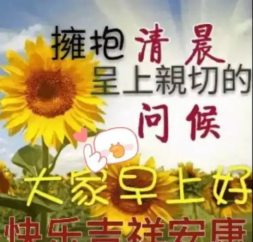 下雨天祝福早上好经典动态图片祝福语图片
