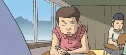 搞笑漫画小伙考试时让眼泪把试卷打湿,难道是题太难了
