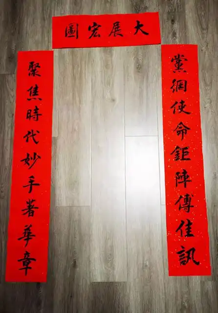 渭南市书协副主席种洁康义写送春联组图
