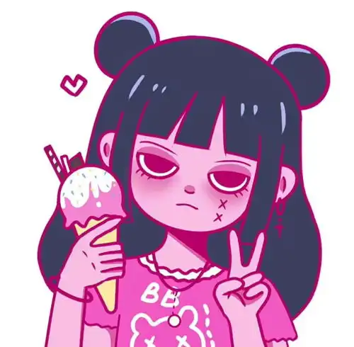 可爱搞怪动漫女生头像
