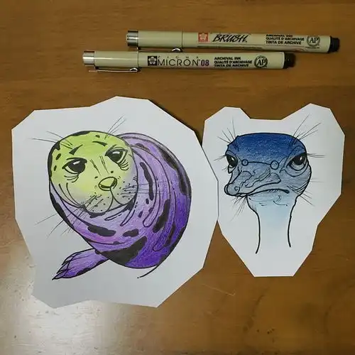 招纹身模特

