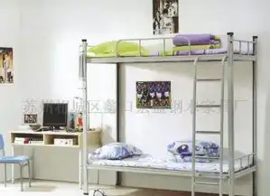 学生铁床工地铁床双层铁床员工宿舍床钢木床价格厂家图片
