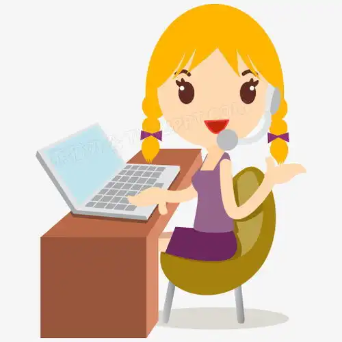 正在打电话的金发女孩图标png图片素材下载图标png熊猫办公
