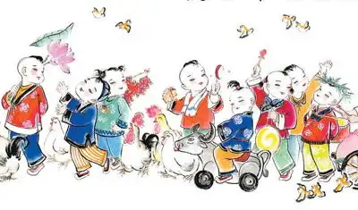 画有年味年在画中
