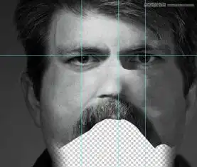 photoshop合成创意风格的被封口的人像教程
