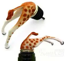 超搞笑可爱的动物酒瓶塞
