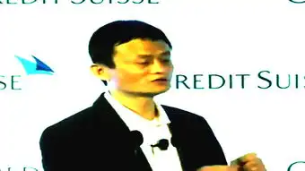 马云英语演讲瑞士信贷的演讲上
