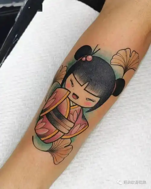 可爱的娃娃纹身
