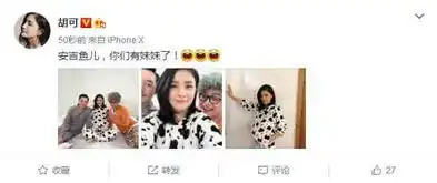 胡可宣布怀三胎安吉小鱼儿有妹妹了组图
