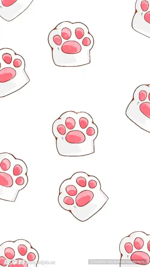 猫爪子设计图卡通设计

