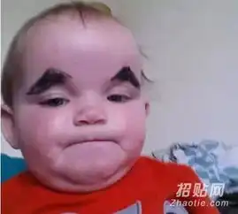 爆笑儿童装扮,看儿童们威武的眉毛
