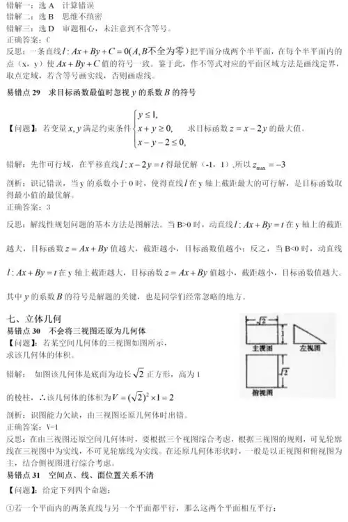 高中数学易错点知识梳理,比错题本还好
