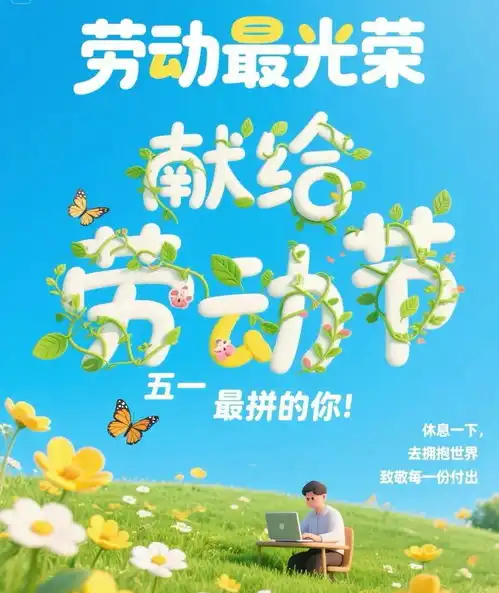 致敬辛勤劳动者五一幽默假期文案,快乐简短句子,劳动节图片

