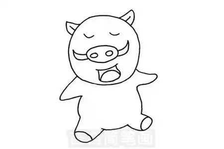 野猪简笔画图片大全画法
