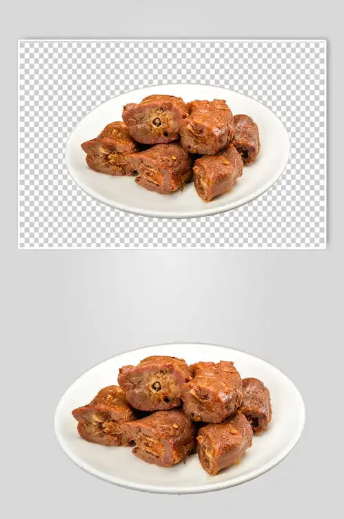 鸭脖鸭货卤味食品物品png摄影图片素材13
