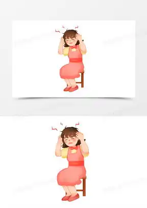 头疼的表情图片卡通设计合集熊猫办公
