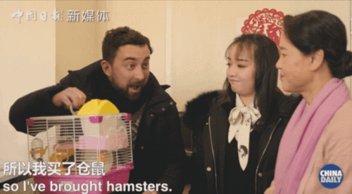爆笑洋女婿陪打麻将闯年关,摆出一排南
