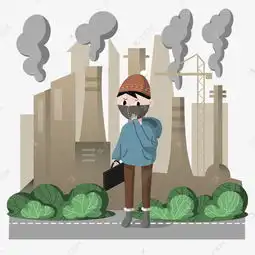 冬季城市外出戴口罩防雾霾png素材图片免费下载千库网
