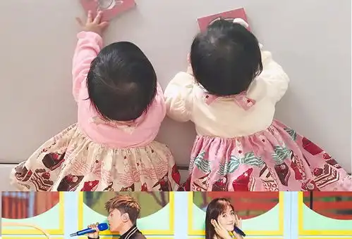 张杰首次晒出跳跳俏俏照片,亲哥哥何炅留言傻傻分不清楚
