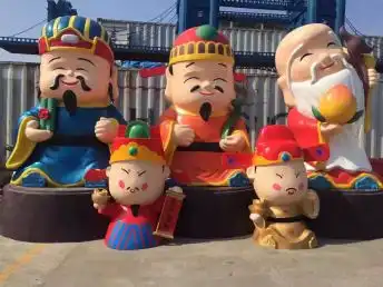 图玻璃钢财神模型出租福禄寿模型出售报价上海租赁
