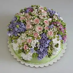 世界各地糕点师制作花朵蛋糕繁花似锦迎春天
