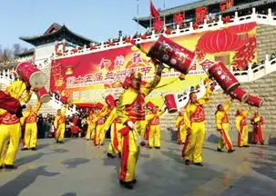 龙飞狮舞贺新年红红火火迎新春
