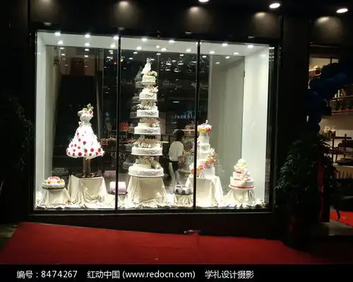 蛋糕店橱窗高清图片下载红动网
