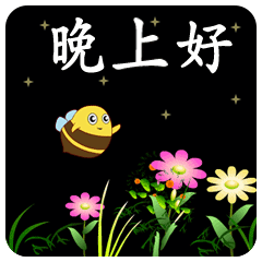 2019最新晚上好动态表情图片微信晚安问候语温馨短语
