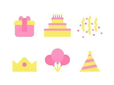 生日快乐的图标图片免费下载图标素材mbe图标设计图片大全编号33777573爱集网交互设计
