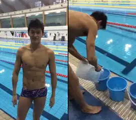 冰桶挑战孙杨一顶三点名刘翔张学友华少接棒

