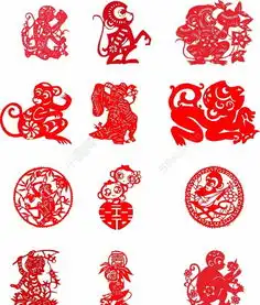 猴子剪纸矢量素材图片模板免费下载cdr格式编号18498377千图网

