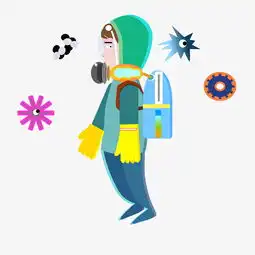 环境雾霾病菌手绘插画图片素材其他格式下载动漫人物大全
